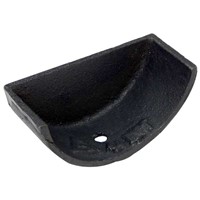 Alumasc Cast Iron Rainwater 100mm   Plain Stop End For Spigot (External)