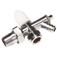 Express 10mm Cosmos Lockshield with Drain Off Radiator Valve Chrome