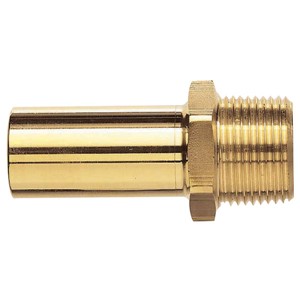 JG Speedfit 15mm x 1/2" Brass Male Stem Adaptor