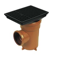 Express Underground Drainage 110mm Gully Trap & Rectangular Grid