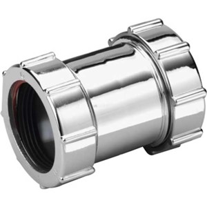 Marley Multikwik 32mm Compression Waste Straight Coupling Chrome