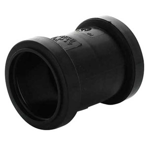 Marley Push Fit 40mm Straight Coupling - Black