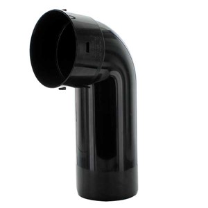 Marley 110mm Long Spigot 90 Degree Bend Solvent Socket - Black