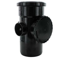 Marley 110mm Straight Access Pipe - Black