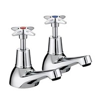 Bristan Value Cross Top Basin Taps