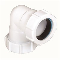 Marley Multikwik 50mm Compression Waste 90 degree Bend White