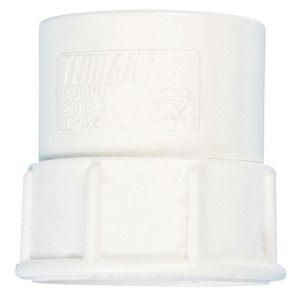 Terrain Solvent 32mm BSP Female Adaptor - White