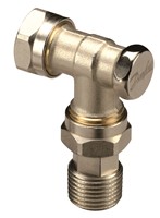 Danfoss RLV-D 15mm Angled Lockshield Valve - 003L0203