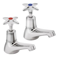 Deva 1/2" Cross Head Basin Taps Chrome - 181X
