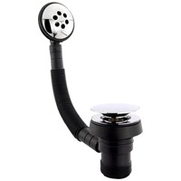 Embrass Peerless 1 1/2" Bath Combination Waste Mushroom Clicker Plug with Overflow Chrome - 202007