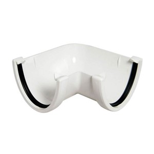 Floplast Hi-Cap 115mm 90 Degree Angle - White - RAH1
