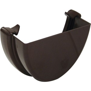 Floplast Hi-Cap 115mm External Stopend - Brown