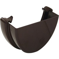 Floplast Hi-Cap 115mm External Stopend - Brown