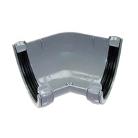Floplast Half Round 112mm 135 Degree Angle - Grey - RA2