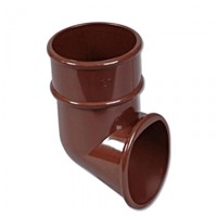 Floplast 68mm Round Downpipe Shoe - Brown - RB3