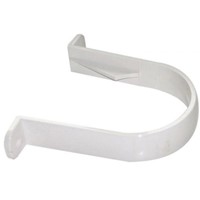 Floplast 68mm Round Downpipe Pipe Clip - White - RC1