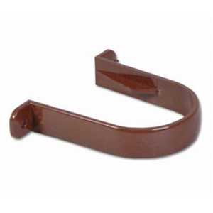 Floplast 68mm Round Downpipe Pipe Clip - Brown - RC1