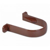 Floplast 68mm Round Downpipe Pipe Clip - Brown - RC1