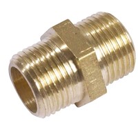 Express 1" Brass Hex Nipple - 349326