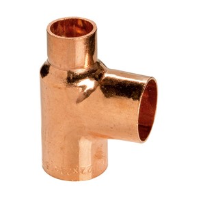 Express End Feed Copper Reduced Centre and End Tee 28mm x 22mm x 22mm