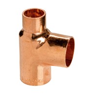 Express End Feed Copper Reduced Centre and End Tee 22mm x 15mm x 15mm