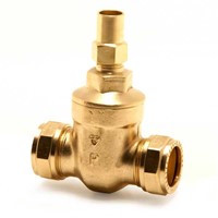 Express 22mm Brass Lockshield Gate Valve