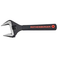 Rothenberger 10" Adjustable Wrench Wide Jaw with Jaw Protectors