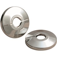 Sensations Round Hinged Cover Plates - Chrome