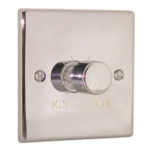 Sensations 2 Gang 150w - 1000w Voltage Regulator - Chrome