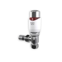 Drayton TRV4 Classic 15mm Thermostatic Radiator Valve - White & Chrome