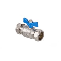 Altecnic 15mm Intaball Butterfly Handle Ball Valve - Blue