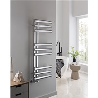 Sensations Annan Towel Rail 1200mm High x 500mm Long - Output 237w - Chrome