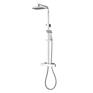 Aqualisa AQ High Pressure Cool Touch Square Shower Column Chrome