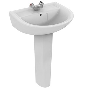 Armitage Shanks Sandringham 21 Basin 55cm 1 Tap Hole with Chain Hole