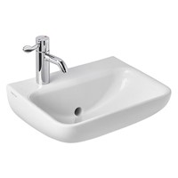 Armitage Shanks Contour 21+ 50cm 1 Left Hand Taphole Back Outlet Basin Smartguard+ Glaze