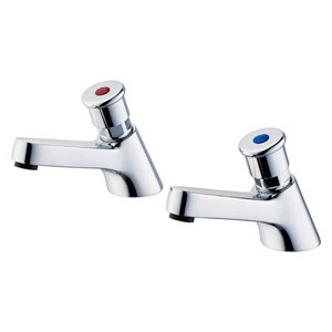 Armitage Shanks Sandringham 21 Self Closing Basin Pillar Taps