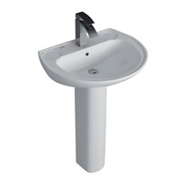 Lecico Atlas 565mm x 415mm 2 Tap Hole Basin