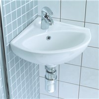 Lecico Atlas 470mm 1 Tap Hole Corner Basin