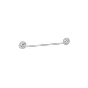 Bathex 450mm x 16mm Steel Single Towel Rail Chrome Plate