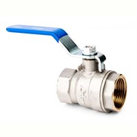 Inta iball 3/8" Female Ball Valve - Blue Lever Handle