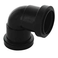 Express Push Fit Waste 40mm x 90 Deg Bend - Black