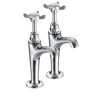 Bristan 1901 High Neck Sink Pillar Taps Chrome