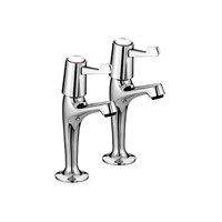 Bristan Value 3" Lever High Neck Sink Pillar Taps