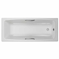 Express 1500 x 700mm Burgos Twin Grip No Tap Hole Bath