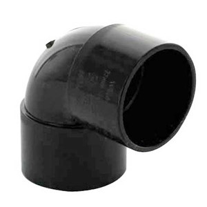 Express Solvent Waste Knuckle Bend 32mm x 90 Deg - Black