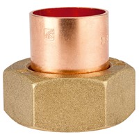 Express End Feed Copper Bent Cylinder Connector 22mm x 1"