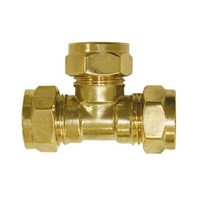 Express Compression Copper Equal Tee 35mm