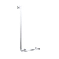 Coram Boston 90 Degree Right Hand Safety Bar Polished Stainless Steel