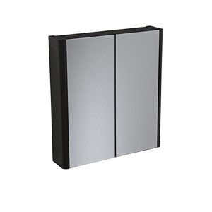Sensations Corfe Double Door Mirrored Cabinet - Anthracite