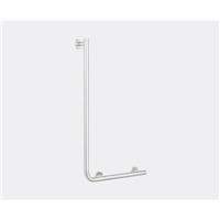 Coram Boston 90 Degree Right Hand Safety Bar Brushed Stainless Steel